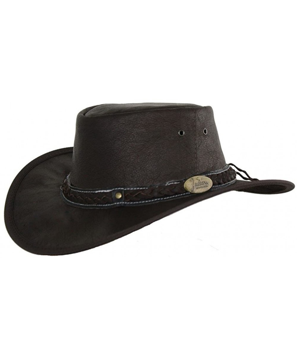 Cowboy Hats Roo Nomad Traveler Outback Hat - Brown - CJ11RIBXP8Z $101.75