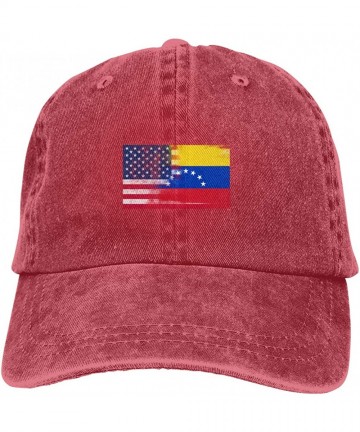 Baseball Caps Africa Rainbow Unisex Washed Adjustable Baseball Hats Dad Caps - Red - CH196YGDNIC $17.31