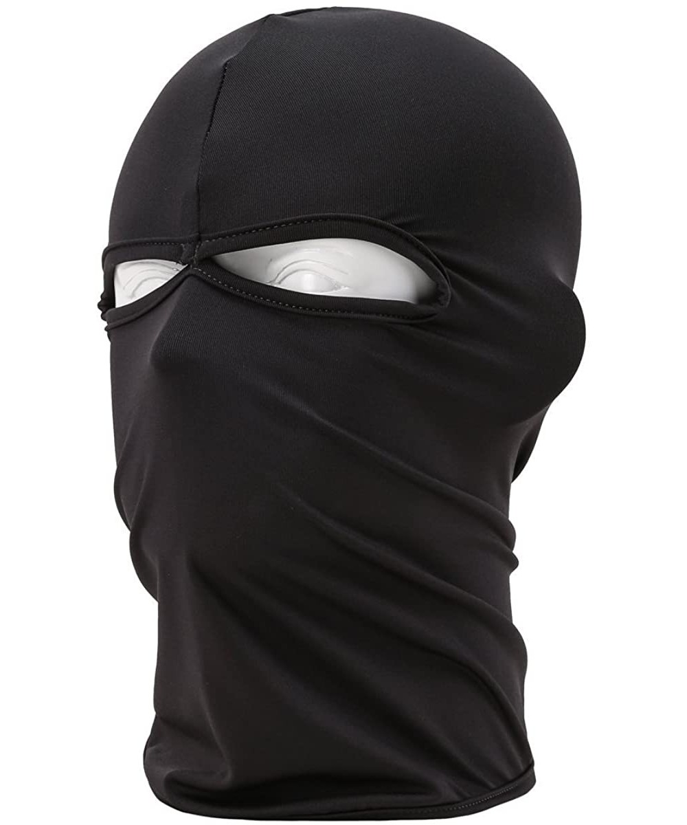 Balaclavas Windproof Full Balaclava Face Mask/Ultra-Thin Neck Gaiter Ski Hood Outdoor Sports Cycling Hat - Black - C711M8JUFO...
