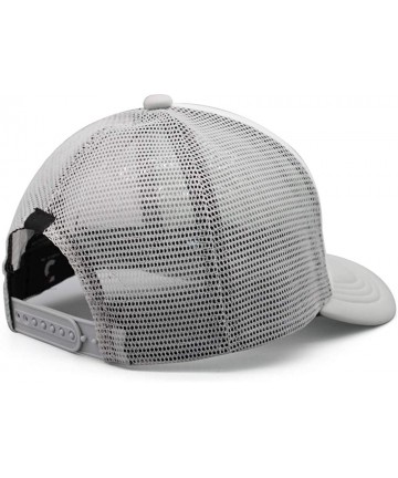 Baseball Caps Unisex Man Baseball Hat Hip Hop Adjustable Mesh Captain-Peterbilt-tiucks-Flat Cap - Grey - C518AHCMOOL $24.05