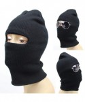 Balaclavas 2 Pieces 1-Hole Knitted Full Face Cover Ski Mask Winter Balaclava Face Mask for Men and Women Black - CC18AXT7ACG ...