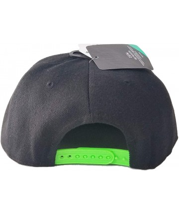 Baseball Caps Mountain Dew Adjustable Flat Brim Snap Back Hat Cap (Black & Green) - C518QIM7683 $25.96