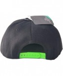 Baseball Caps Mountain Dew Adjustable Flat Brim Snap Back Hat Cap (Black & Green) - C518QIM7683 $25.96