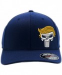 Baseball Caps Custom Embroidered President 2020"Keep Your HAT Great. Punisher Trump 6277 Flexfit Hat. - Navy - CX18O7S7EG8 $3...