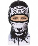 Balaclavas Unisex Windproof Balaclava Face Mask Breathable Headwear - Tiger White - CX188AMEO53 $15.66