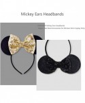 Headbands Mickey Ears Headbands Sequin Hair Band Accessories for Women Girls Cosplay Party - CQ18NO3O4LK $16.75