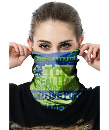 Balaclavas Unisex Multifunctional Seamless Bandana Face Mask Neck Gaiter Headwear Tube Mask Scarf - Green - C6197SS9HLM $15.61