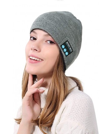 Skullies & Beanies Bluetooth Beanie Hat- Winter Outdoor Sport Knit Cap with Wireless Stereo Headphone Headset Earphone Speake...