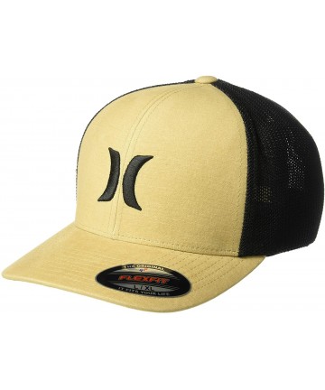 Baseball Caps Men's Icon Textures Flexfit Baseball Cap - Khaki - CR1959LGSEO $49.55
