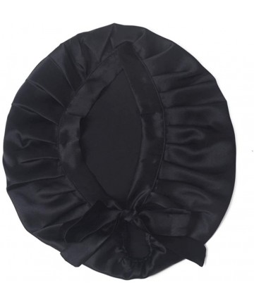 Skullies & Beanies Natural Sleep Bonnet Beauty - Black - CD12NV6DPWB $26.69