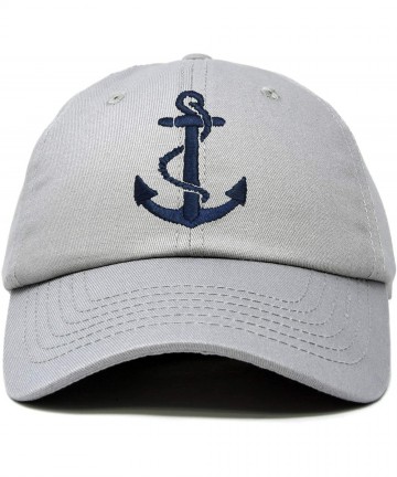 Baseball Caps Anchor Hat Sailing Baseball Cap Women Beach Gift Boating Yacht - Gray - CH18WI26ZM8 $16.48