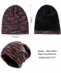 Skullies & Beanies Winter Man Woman Hat Fleece Thicken Warm Knitted Slouchy Warm Outdoor ski Girl Boy Beanies - Red - CU18M70...