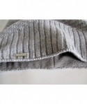 Skullies & Beanies Slouchy Cashmere Hat Lined with Fleece Band - Grey - CH18ESS2ZIN $56.28