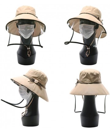 Sun Hats Small Head Women Packable SPF Sun Hat Bucket Chin Strap Summer Beach for Girls 54-56cm - 69046khaki - CV197RTLI3R $2...