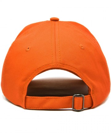 Baseball Caps Camp Hair Don't Care Hat Dad Cap 100% Cotton Lightweight - Orange - C518S045OGM $17.44