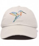 Baseball Caps Hummingbird Hat Baseball Cap Mom Nature Wildlife Birdwatcher Gift - Beige - CO18SK38ROQ $18.47