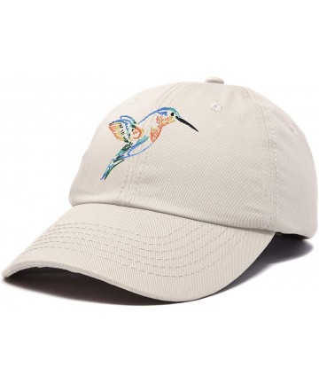 Baseball Caps Hummingbird Hat Baseball Cap Mom Nature Wildlife Birdwatcher Gift - Beige - CO18SK38ROQ $18.47