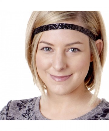 Headbands Women's Adjustable No Slip Cute Fashion Headbands Bling Glitter Hairband Packs - C01873HQ9UA $18.49