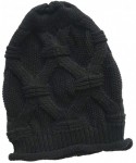 Skullies & Beanies Women Casual Outdoor Knitted Hats Crochet Knit Hip-hop Cap Woolen Caps - Black - C618ATQ2A7Z $14.18
