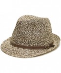 Sun Hats Pamoa Pms510 Dent Trilby Summer Fedora Hat - Brown - C512D8OBMKX $18.25