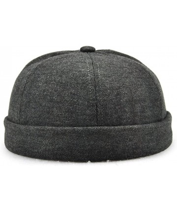 Skullies & Beanies Plain Kufi Hats Skull Cap Warm Winter Beanie for Men Women - Dark Gray - CV188DG20A3 $23.96