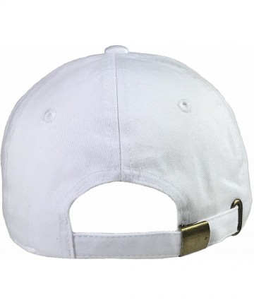 Baseball Caps Sunflower Dad Hat - White (Sunflower Dad Hat) - CX18EY8MI4O $24.33