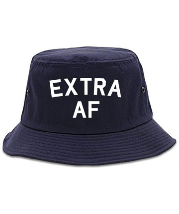 Bucket Hats Extra AF Funny Bucket Hat - Blue - C918CACWW6T $36.11