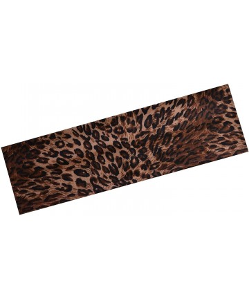 Headbands (Set of 3) Leopard Animal Print Stretch Headband - Brown/Black/Blue - CK11DYXO4N1 $15.15