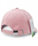 Baseball Caps Suede Baseball Cap- Unisex Faux Suede Leather Classic Adjustable Plain Hat Baseball Cap - Pink - CU182XN6ZSY $1...