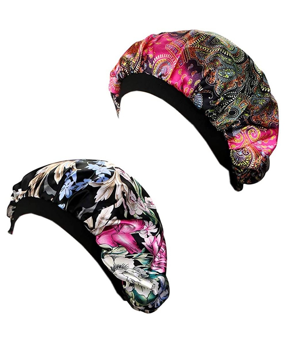 Skullies & Beanies 4Packs 3Packs Pattern Headwrap Pre Tied - 2pcs Colorsb - CF192MUOGL8 $17.06