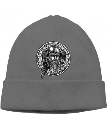 Skullies & Beanies Odin Beanie Hat Cute Toboggan Hat Winter Hats Skull Cap Beanies for Men and Women - Deep Heather - CL18MCD...