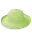 Sun Hats Women's Victoria Sun Hat - Ultra Lightweight- Packable- Broad Brim- Modern Style- Designed in Australia - Lime - CU1...