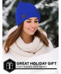 Skullies & Beanies Winter Beanie Knit Hats for Men & Women - Warm & Soft Toboggan Cap - Royal - C418HDMMQ06 $10.63