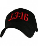 Baseball Caps John 3-16 Jesus Religious Cap- Black - CW12DYDOENF $24.33