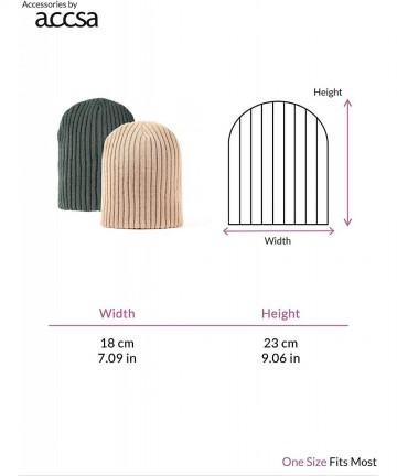 Skullies & Beanies Men Women Winter Warm Beanie Soft Slouchy Knit Hat 2 Pack - Brown and Forest Green - C8194R62XOX $16.15