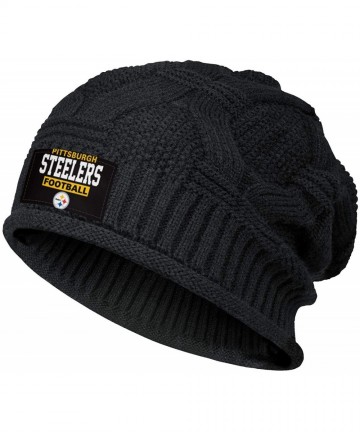 Skullies & Beanies Trendy Winter Warm Beanie Hats for Men's Women Chunky Stretchy & Soft Knit Beanie Sports Knitting Caps - C...