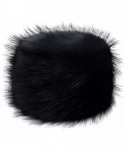 Bomber Hats Russian Faux Fur Hat for Women - Like Real Fur - Comfy Cossack Style - Black Fox - C7128OMXP3L $30.19