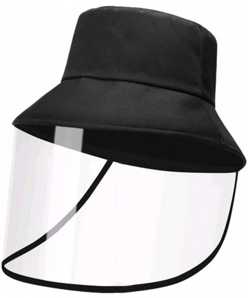 Sun Hats Unisex Wide Brim Cap Visor Hats UV Protection Summer Visor Sun Hats - Black - CT1972S7S9E $19.16