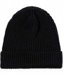 Skullies & Beanies 2 Pieces Beanie Hat for Men and Women- Warm and Thick Winter Hat Beanie Skull Cap Black- Gray - CB18KG5WAN...