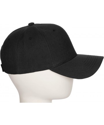 Baseball Caps Customized Initial U Letter Structured Baseball Hat Cap Curved Visor - Black Hat White Black Letter - CT18I4HND...