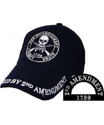Baseball Caps Superstore 2nd Amendment 1789 Skull Liberty or Death Black Hat 411D - CE1897SS9H2 $18.11