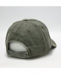 Baseball Caps Vintage Washed Cotton Adjustable Dad Hat Baseball Cap (Dark Olive Green 96R) - C21866MG2UA $18.64