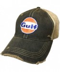 Baseball Caps Distressed Vintage Adjustable Snapback Hat - Distressed Black - CA18O50LSK2 $25.26