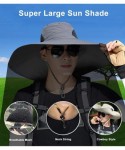 Sun Hats Men Fishing Hiking Hat- Unisex Lawn Gardening Wide Brim Bucket Hats- Cowboy Sun Protection Cap Foldable UPF 50+ - CI...