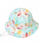 Sun Hats UPF Sun Hat for Baby Girls Adjustable Toddler Kids Sun Protection Hat Wide Brim Summer Play Hat with Chin Strap - CI...
