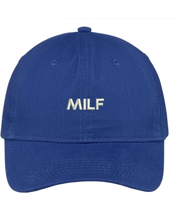 Baseball Caps Milf Embroidered Soft Cotton Low Profile Dad Hat Baseball Cap - Royal - CR183KX3M4A $23.91