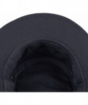Bucket Hats 100% Cotton Canvas & Pigment Dyed Packable Summer Travel Bucket Hat - 1. Canvas - Navy - C718DQ3XG3E $16.97