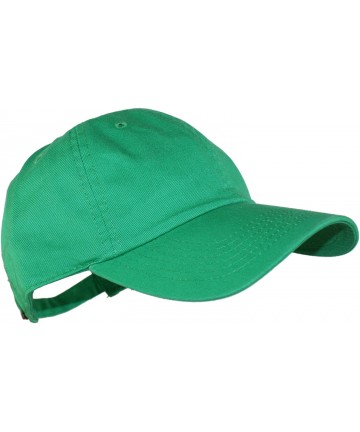 Baseball Caps Oceanside Solid Color Adjustable Baseball Cap - Kelly Green - CT1219NZEBD $15.57