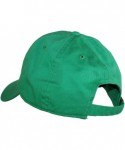 Baseball Caps Oceanside Solid Color Adjustable Baseball Cap - Kelly Green - CT1219NZEBD $15.57