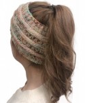 Skullies & Beanies Womens Beanie Hats - Women Winter Warm Hat Stretchy Knitted Headwear Soft Horsetail Messy Hats - Beige 01 ...